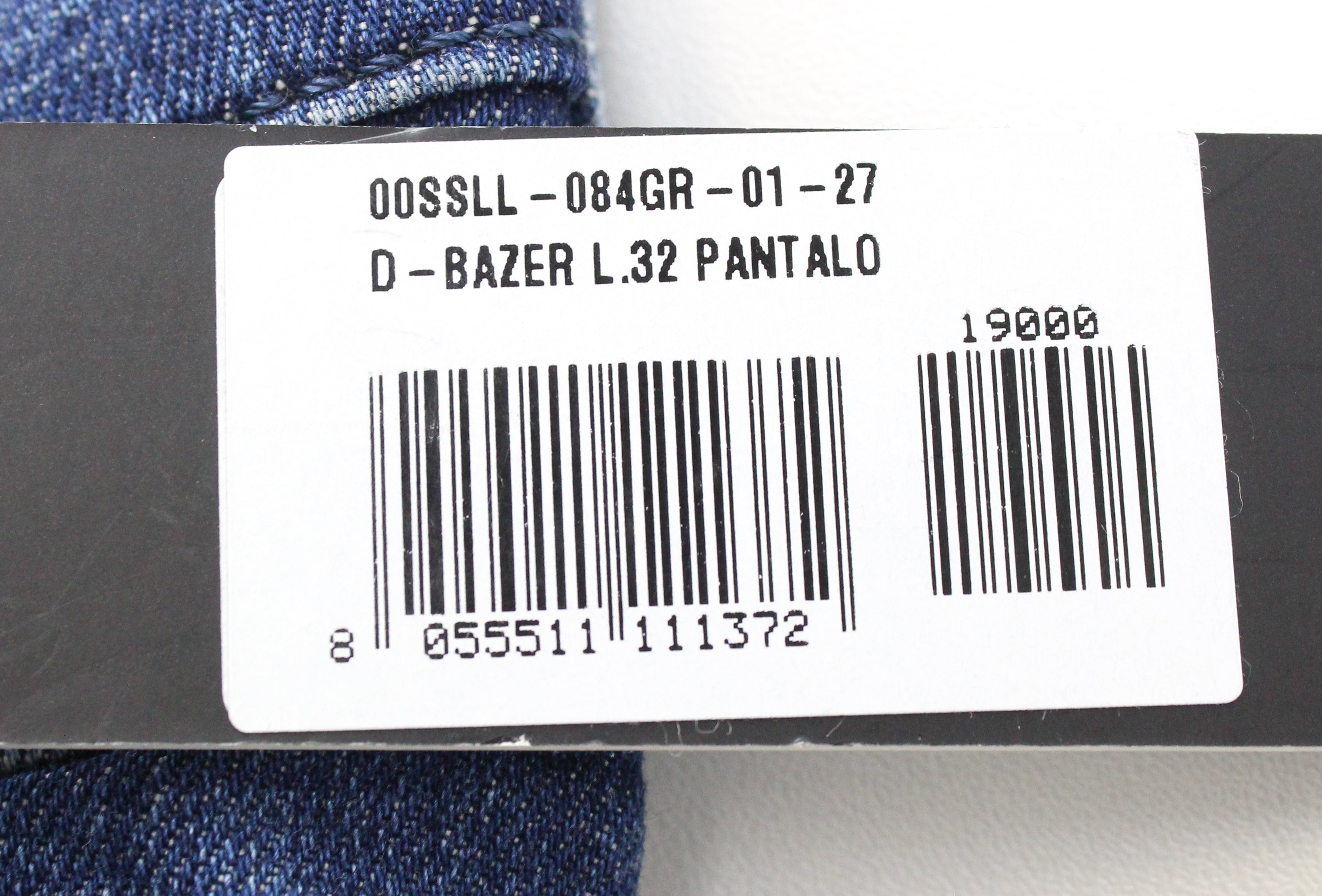 DIESEL  D-Bazer 084GR Men's Jeans W27/L32 Tapered Fit Stretch Cotton Blue Denim