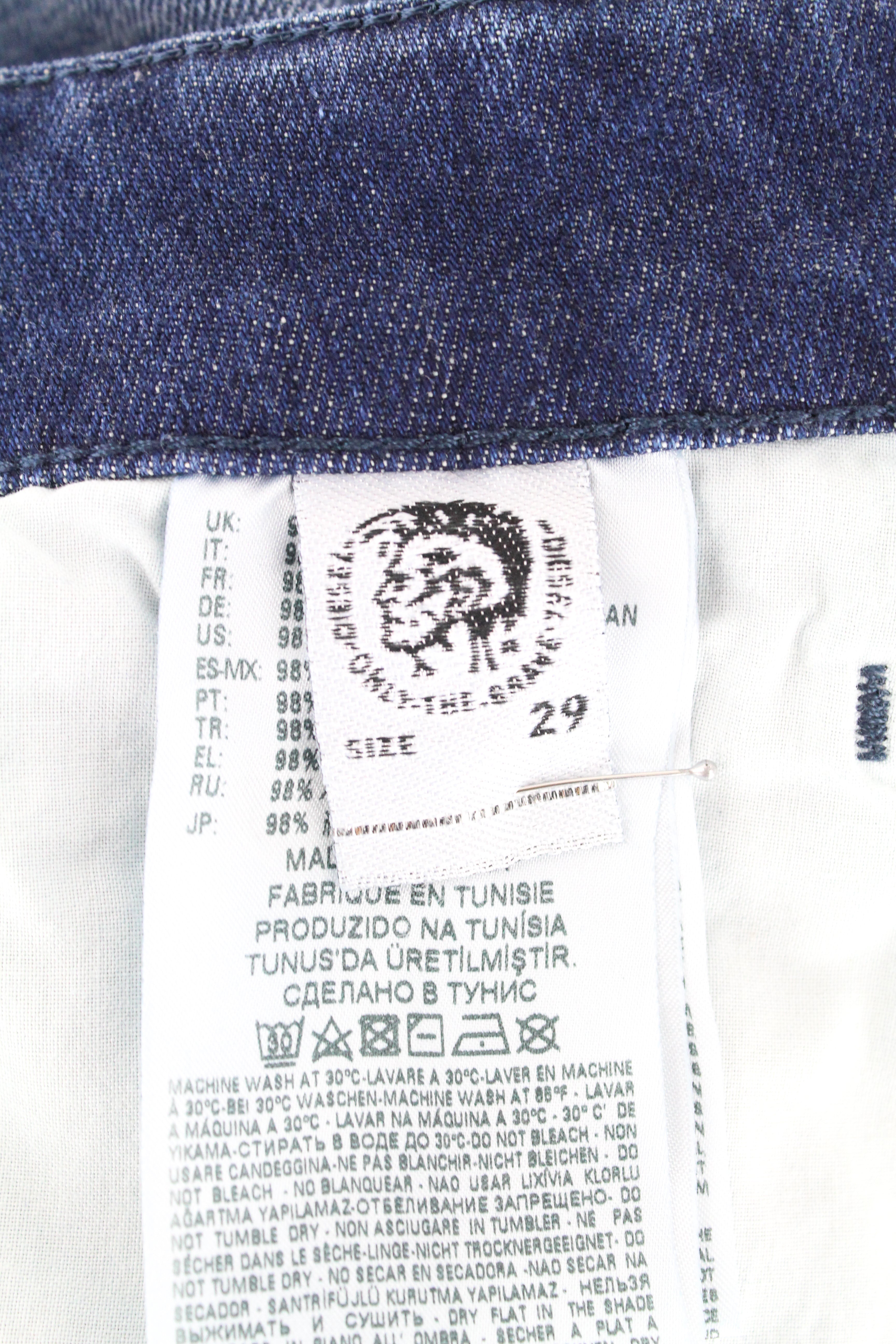 DIESEL  D-Bazer 084GR Men's Jeans W29/L32 Blue Cotton Denim Taper Fit Everyday