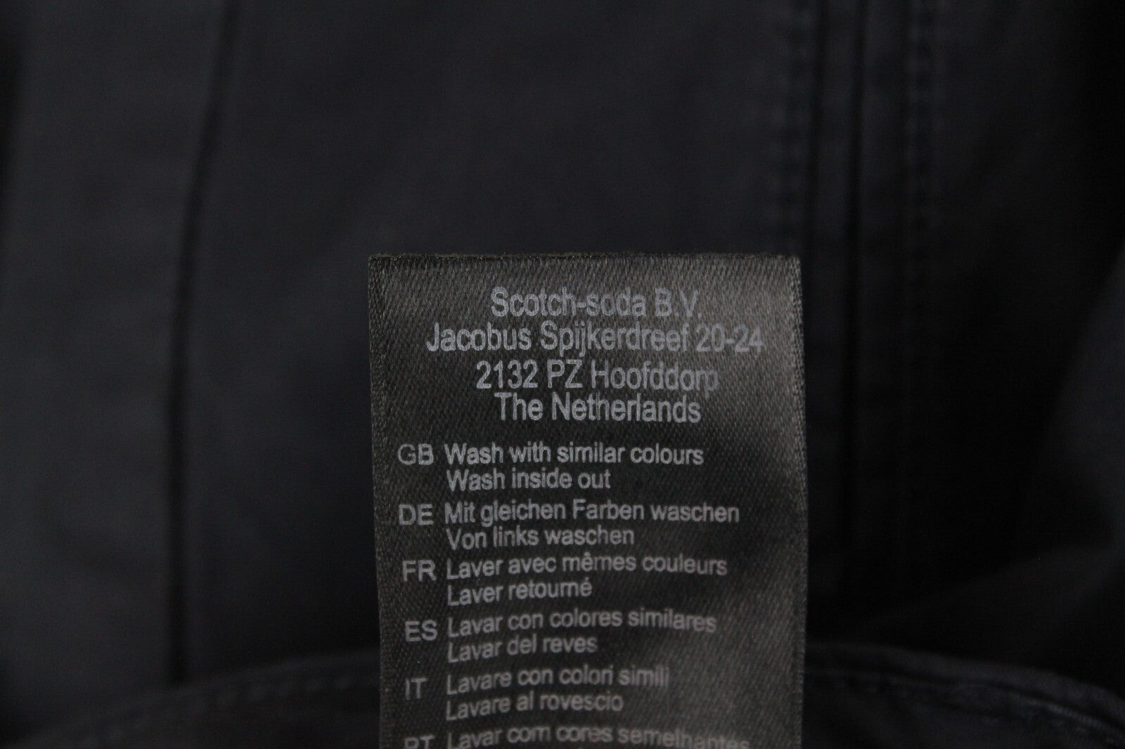 MAISON SCOTCH Women Cropped Trousers W31/L32 Navy Belted Stretch Chino Pants