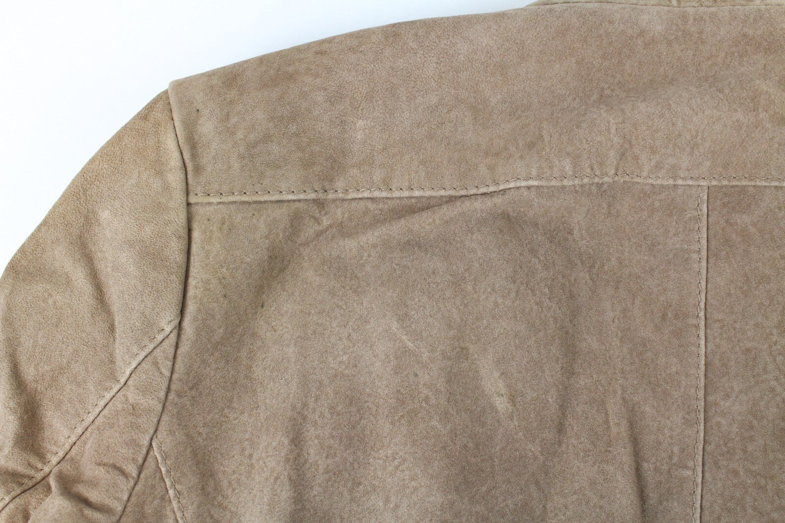 REPLAY Women's Brown Suede Lambskin Jacket XS Long Sleeve Zipped Lined