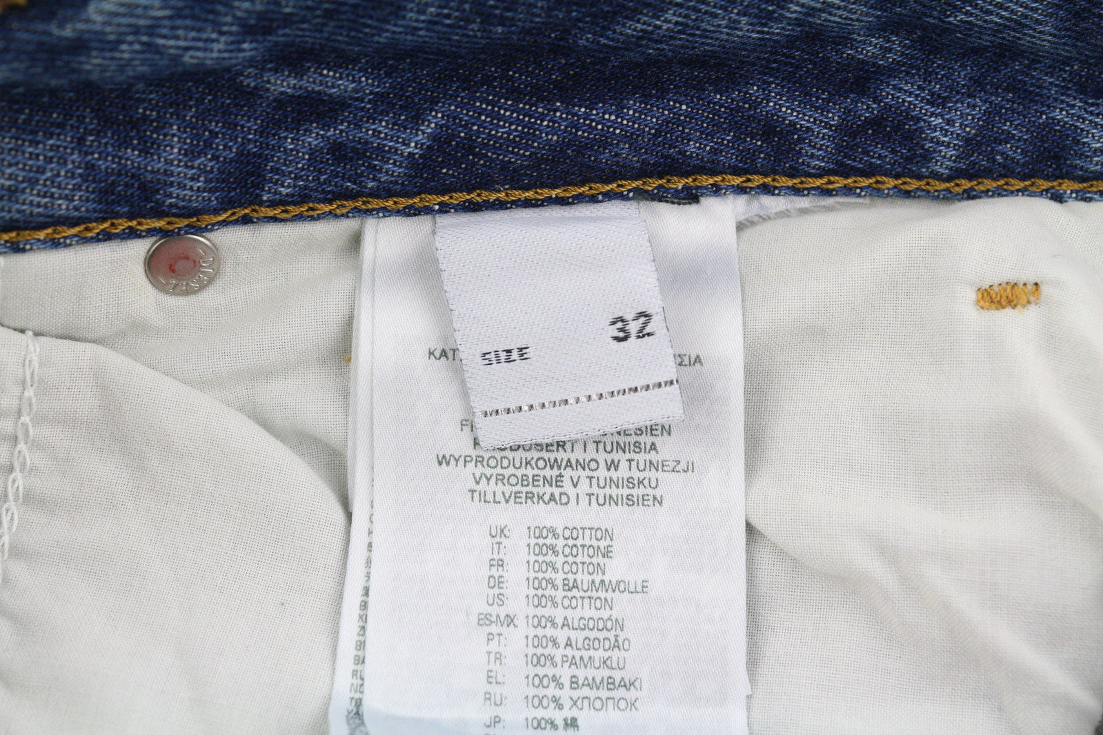 DIESEL 1955 09C90 Men Jeans W32/L32 Regular High Waist Straight Distress RRP€295