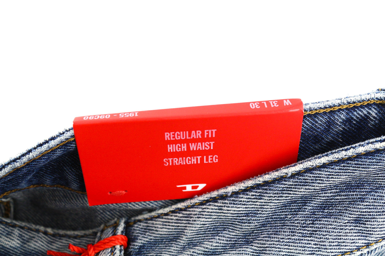 DIESEL 1955 09C90 Men Jeans W31/L30 Regular High Waist Straight Distress RRP€295