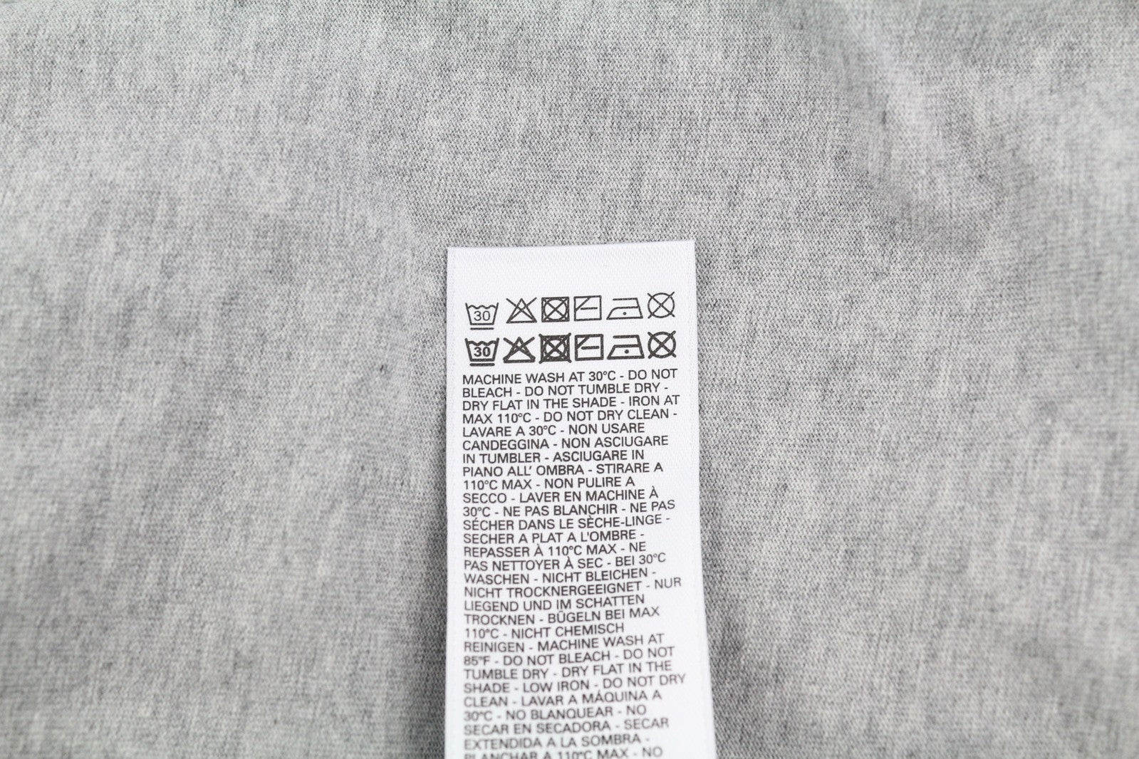 DIESEL T-Just-N45 Men T-Shirt M Short Sleeve Crew Collar Melange Grey Casual