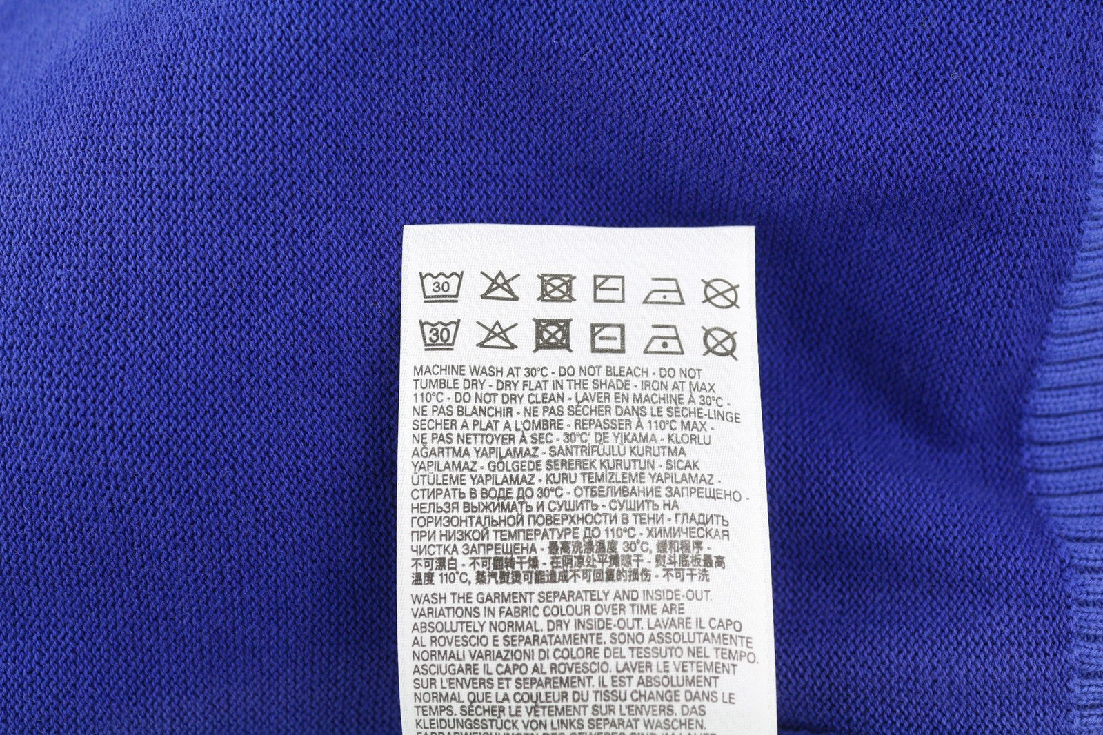 DIESEL K-Larence Mens Jumper M Washed Blue Pullover Crew Neck RRP€225