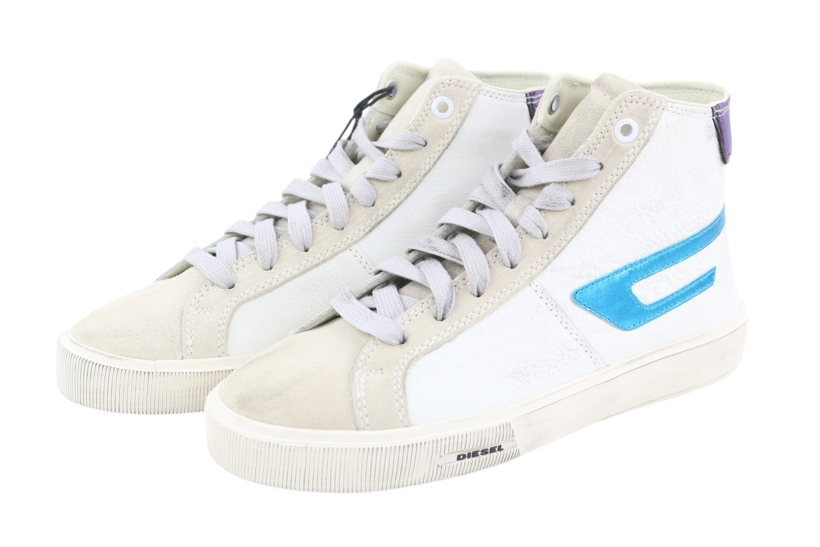DIESEL S-Mydori ML W Women Sneakers EU36 White Leather Mid Top Laced RRP€220