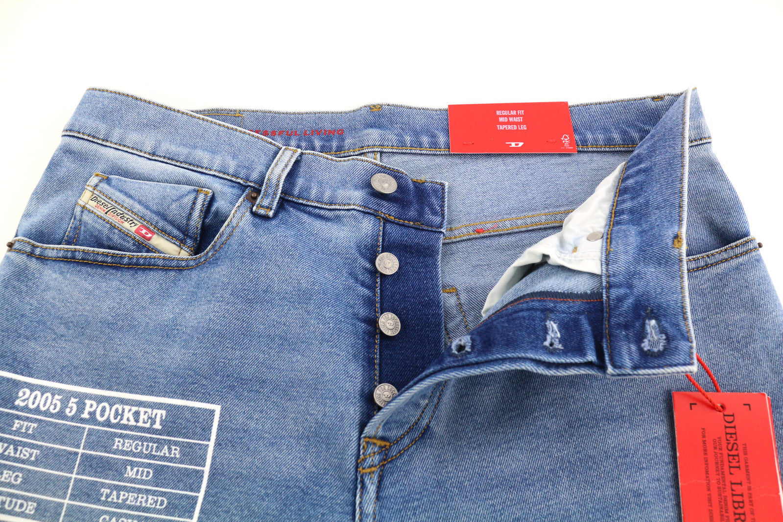 DIESEL 2005 D-Fining 9B92S Men Jeans W32/L32 Regular Mid Waist Tapered RRP€160