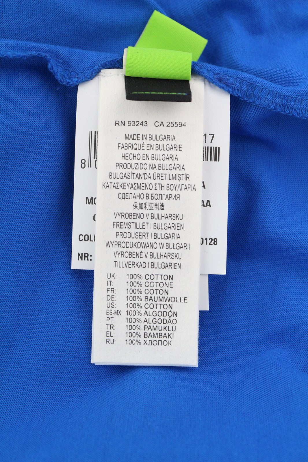 DIESEL T-Diegos-E2 Men T-Shirt L Short Sleeve Crew Neck Tricot Logo Casual Blue