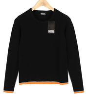 DIESEL M-Ariannenew Womens Jumper L Black Pullover Crew Neck Tight-Knit RRP€175