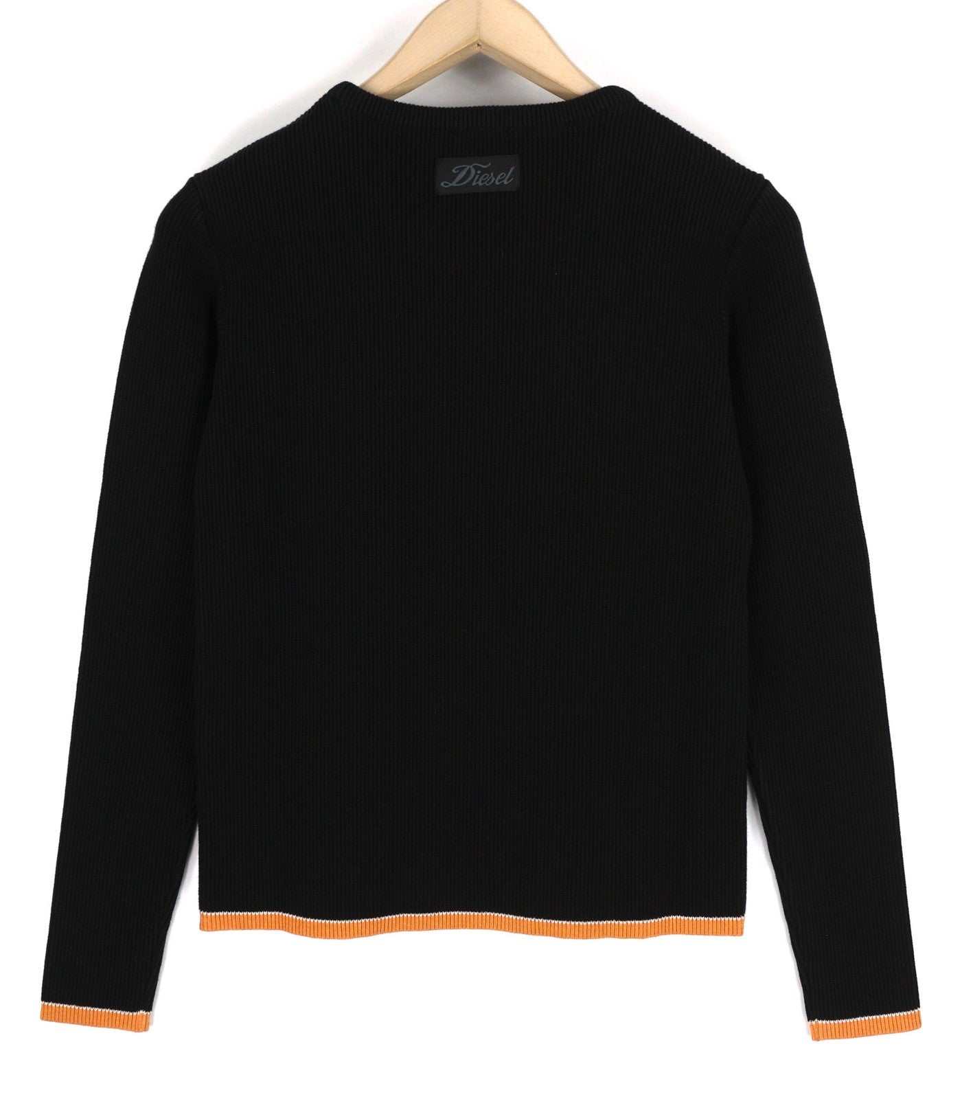 DIESEL M-Ariannenew Womens Jumper L Black Pullover Crew Neck Tight-Knit RRP€175