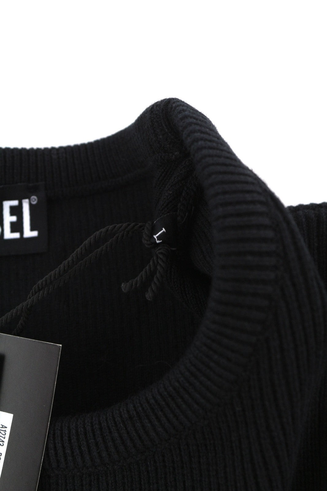 DIESEL M-Ariannenew Womens Jumper L Black Pullover Crew Neck Tight-Knit RRP€175