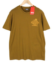 DIESEL T-Diegor-K51 Men T-Shirt 2XL Short Sleeve Crew Neck Tricot Logo Casual