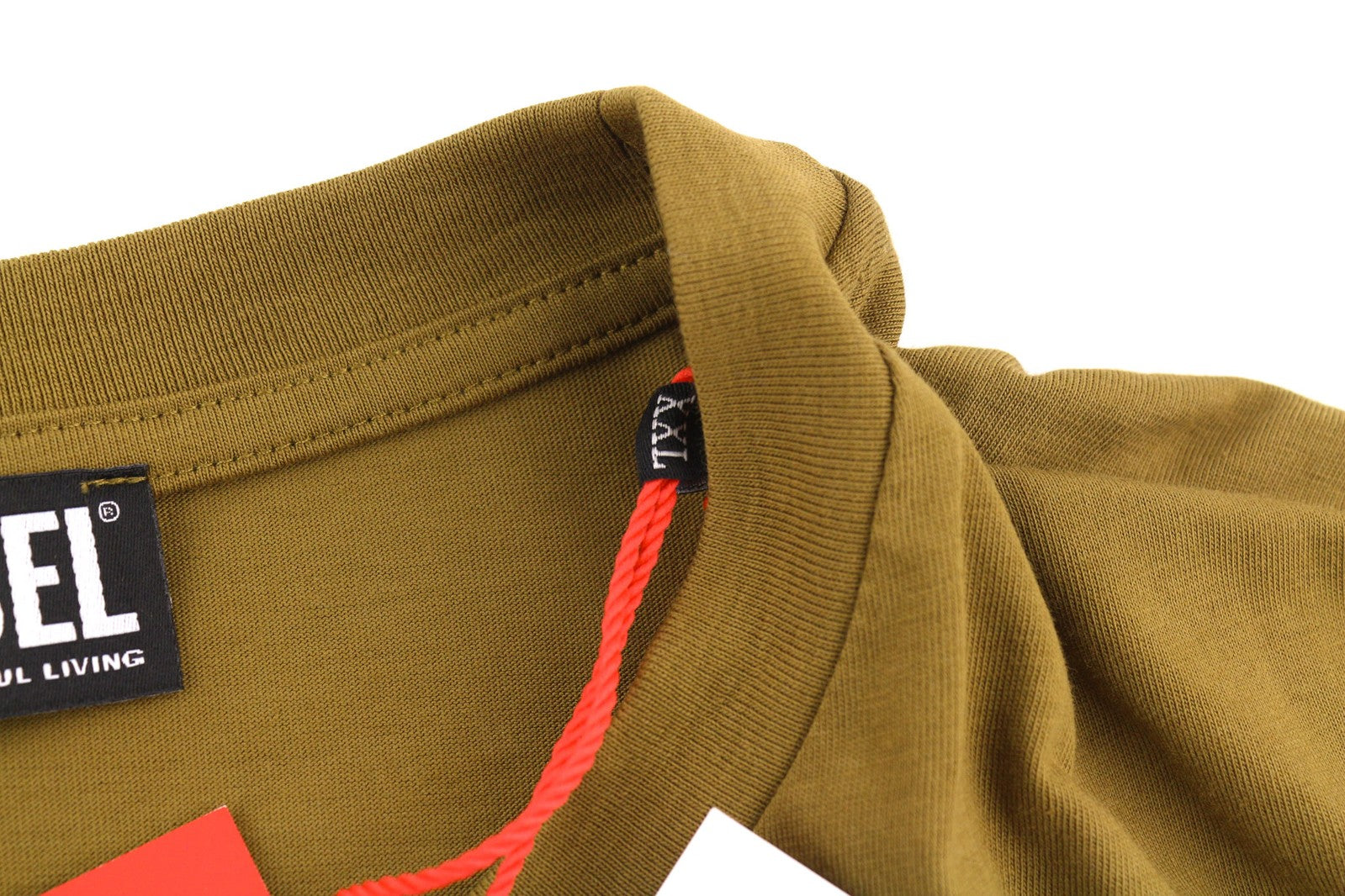 DIESEL T-Diegor-K51 Men T-Shirt 2XL Short Sleeve Crew Neck Tricot Logo Casual