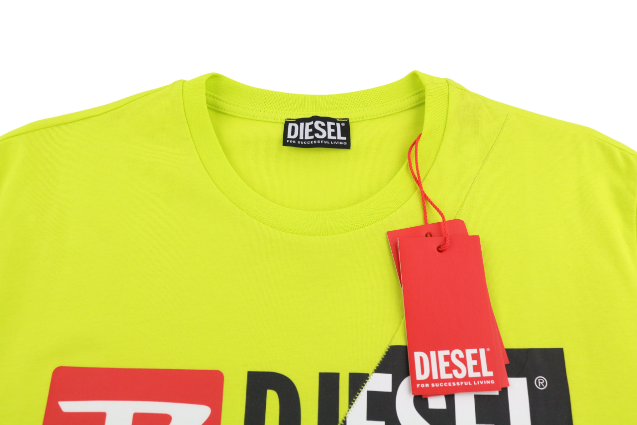 DIESEL T-Diego-Cuty Men T-Shirt 2XL Short Sleeve Crew Neck Tricot Logo Casual