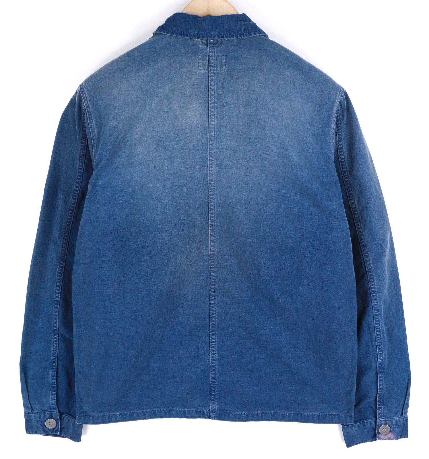 NUDIE Paul Mens Jacket S Worker Oden Blue Washed Buttoned Denim