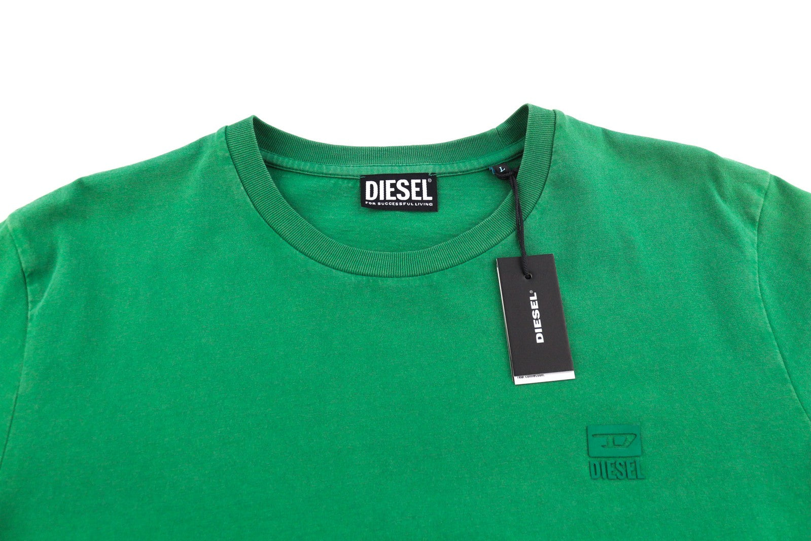 DIESEL T-Diegos-K31 Men T-Shirt L Short Sleeve Crew Neck Tricot Logo Casual