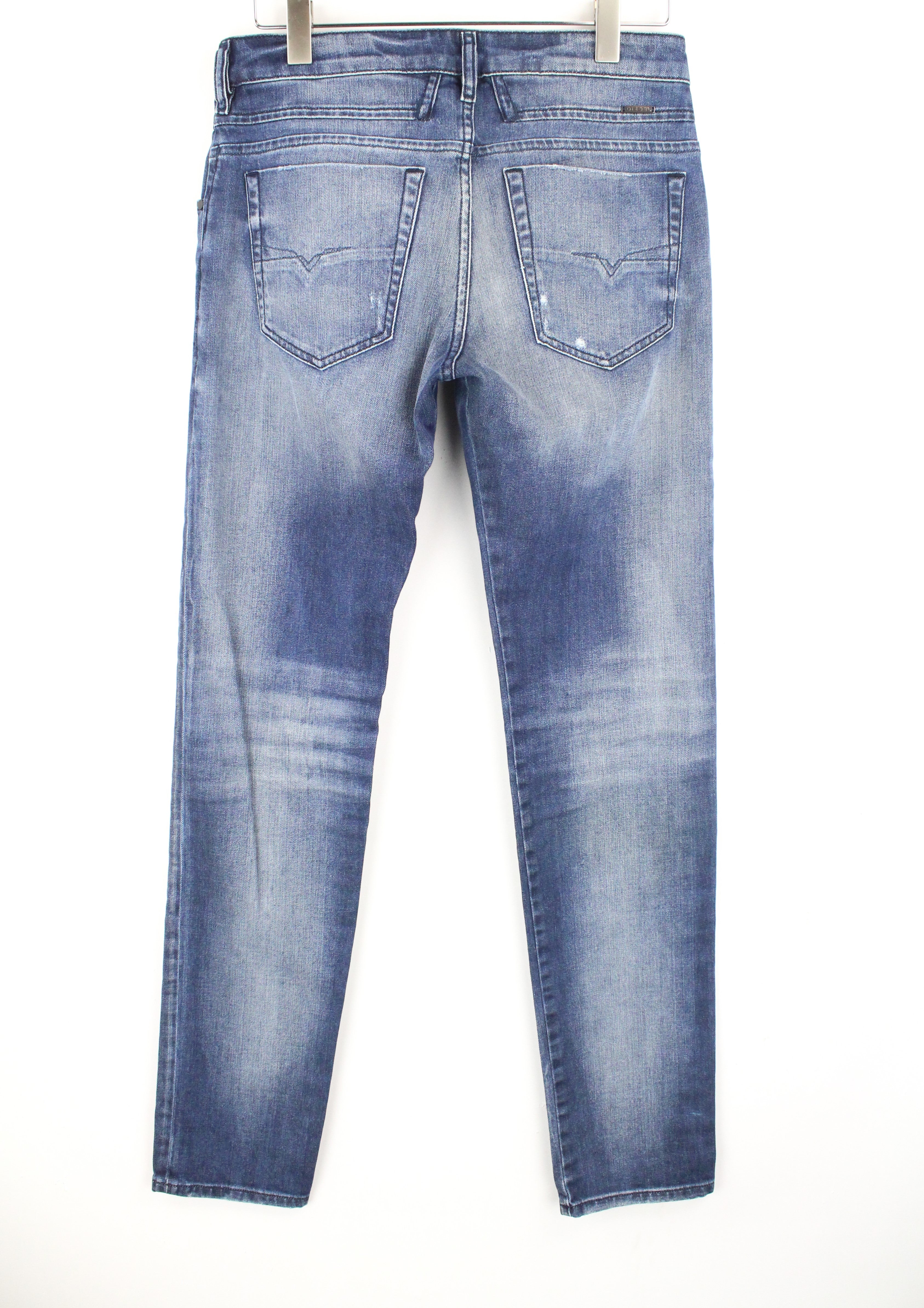 DIESEL  D-Bazer 084DD Men's Jeans W29/L34 Washed Blue Tapered Fit Cotton Stretch