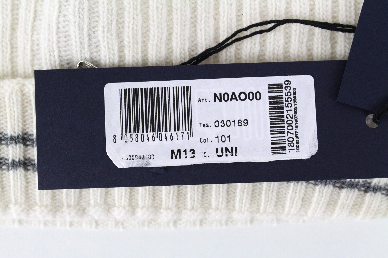 HARMONT & BLAINE Unisex Beanie OS Beige Wool Casual Logo Knit Hat