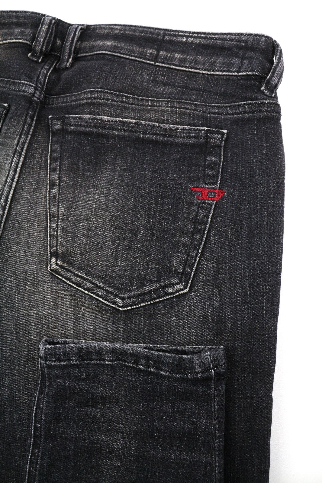 DIESEL Sleenker 09D88 Mens Jeans W33/L32 Low Waist Skinny  Washed Dark RRP€225