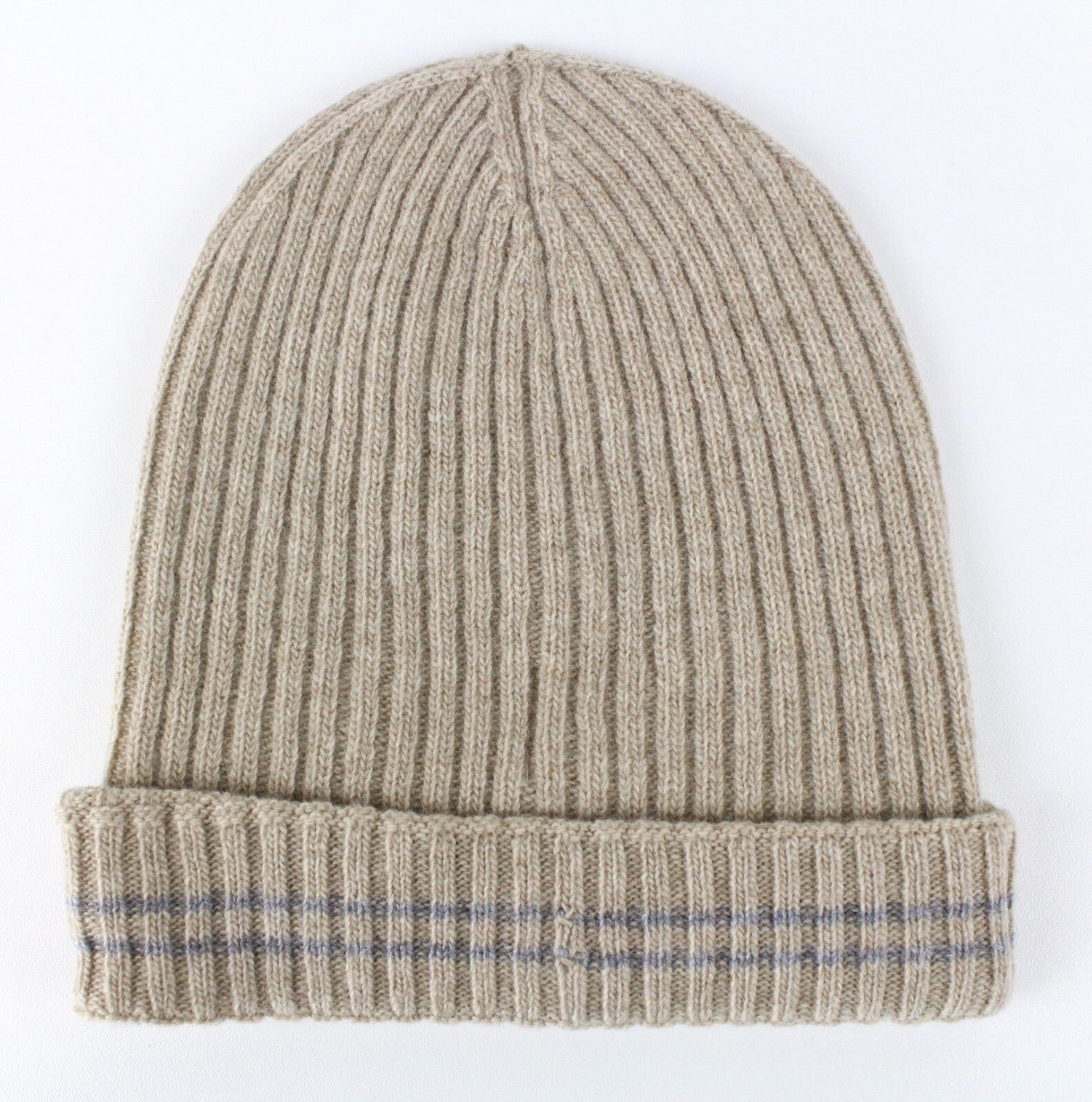 HARMONT & BLAINE Unisex Beanie OS Brown Wool Logo Knit Casual Hat