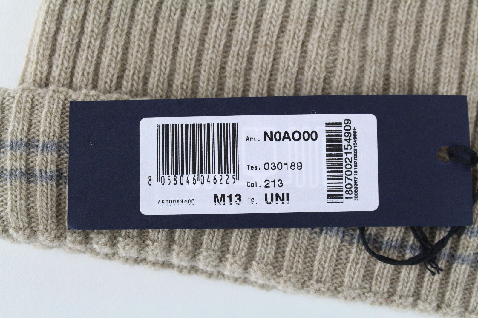 HARMONT & BLAINE Unisex Beanie OS Brown Wool Logo Knit Casual Hat