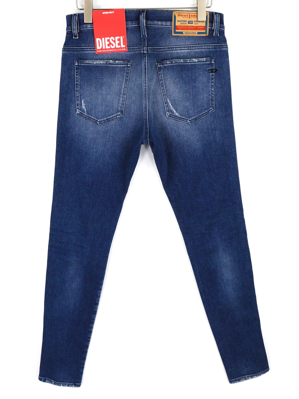 DIESEL D-Istort-X 09E61 Mens Jeans W32/L32 Mid Waist Skinny Distress Washed