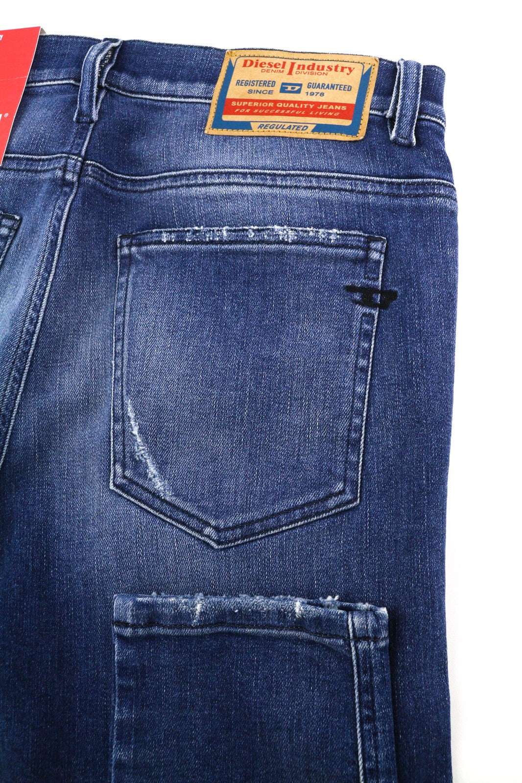 DIESEL D-Istort-X 09E61 Mens Jeans W32/L32 Mid Waist Skinny Distress Washed