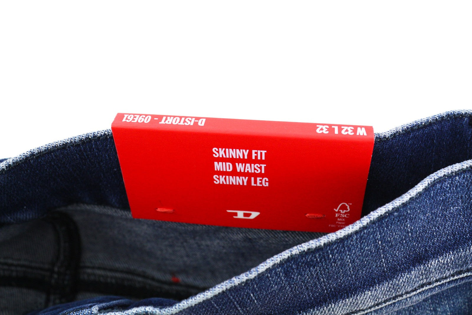 DIESEL D-Istort-X 09E61 Mens Jeans W32/L32 Mid Waist Skinny Distress Washed