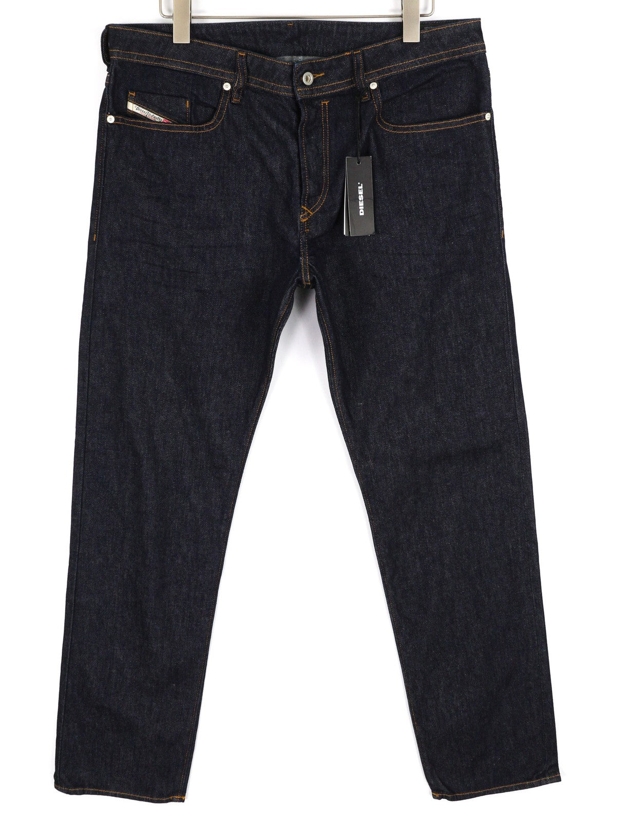 DIESEL Buster 084HN Mens Jeans W36/L32 Tapered Stretchy Buttoned Dark Blue