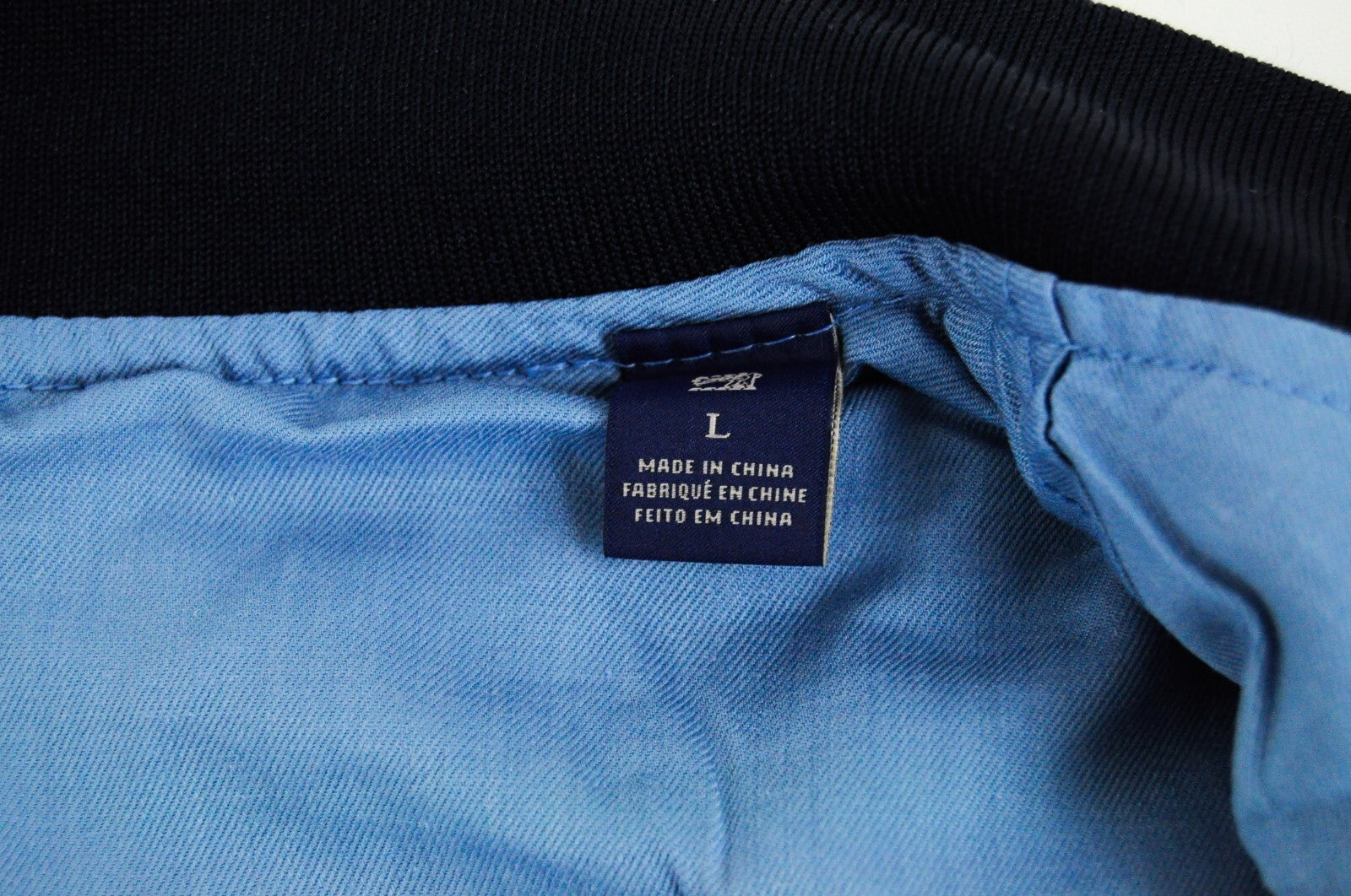 SCOTCH & SODA Reversible Jacket L Blue Cotton Linen Pattern Zip Men's Coat