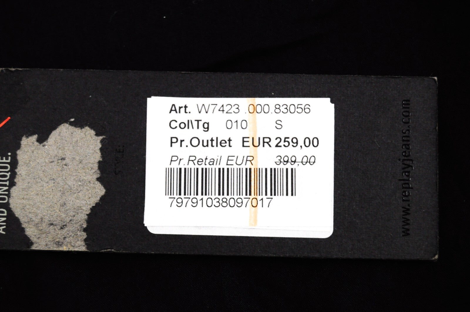 REPLAY Women Leather Jacket S Black Zipped Genuine Lambskin Long Sleeve