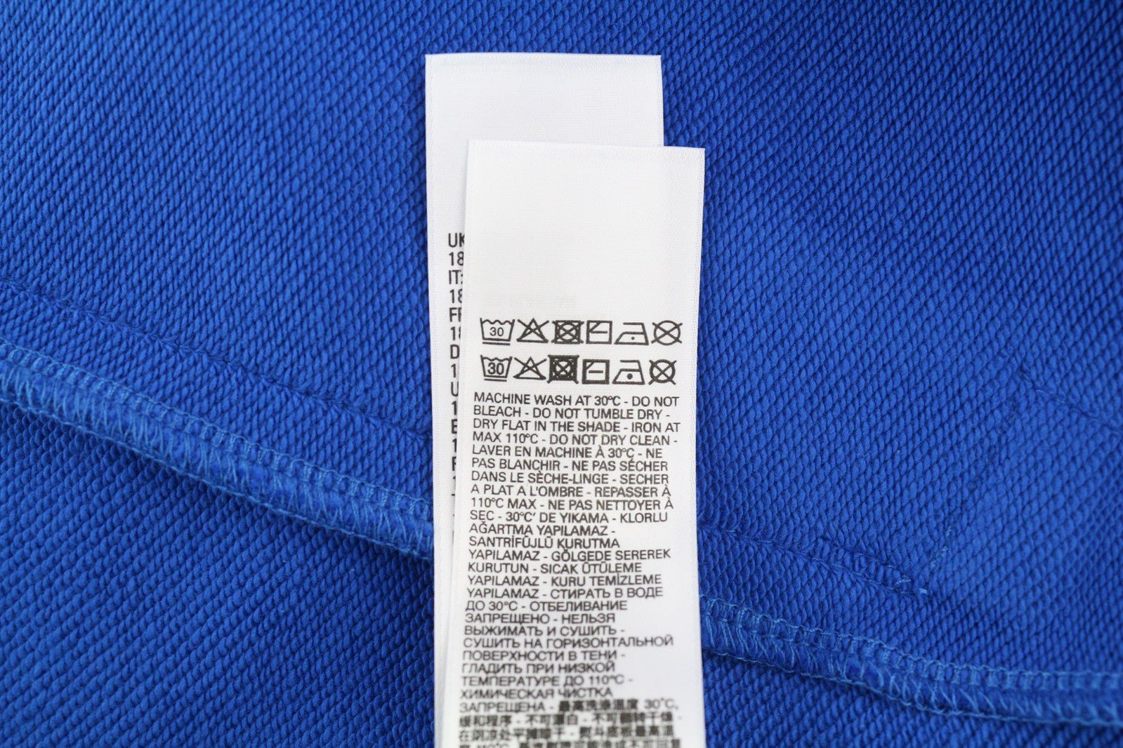 DIESEL S-Muster Mens Hoodie L Blue Oversized Pullover Hooded Pocket RRP150