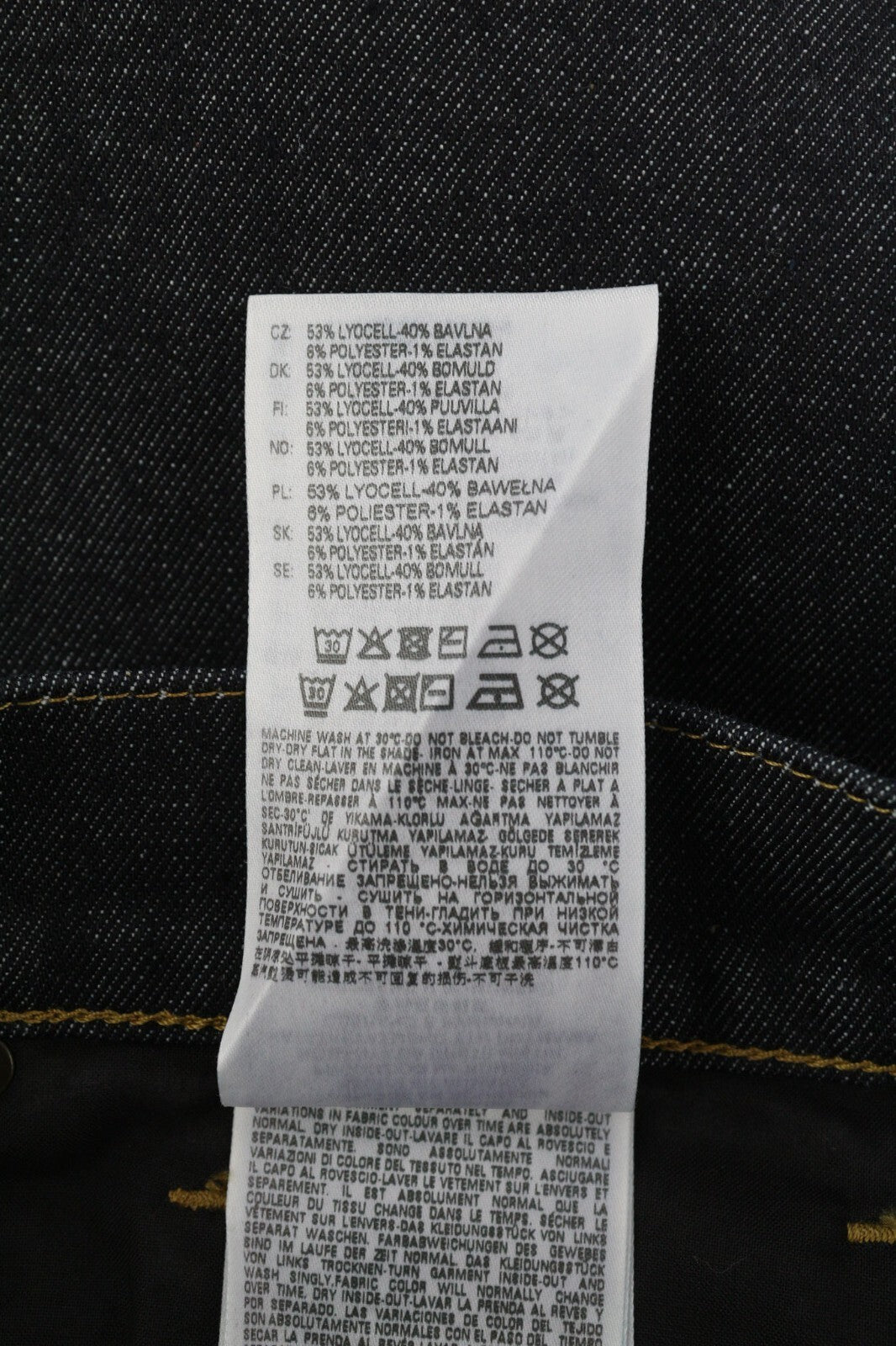 DIESEL D-Fining 009HF Men Jeans W30/L30 Tapered Fit Stretch Button Fly Dark