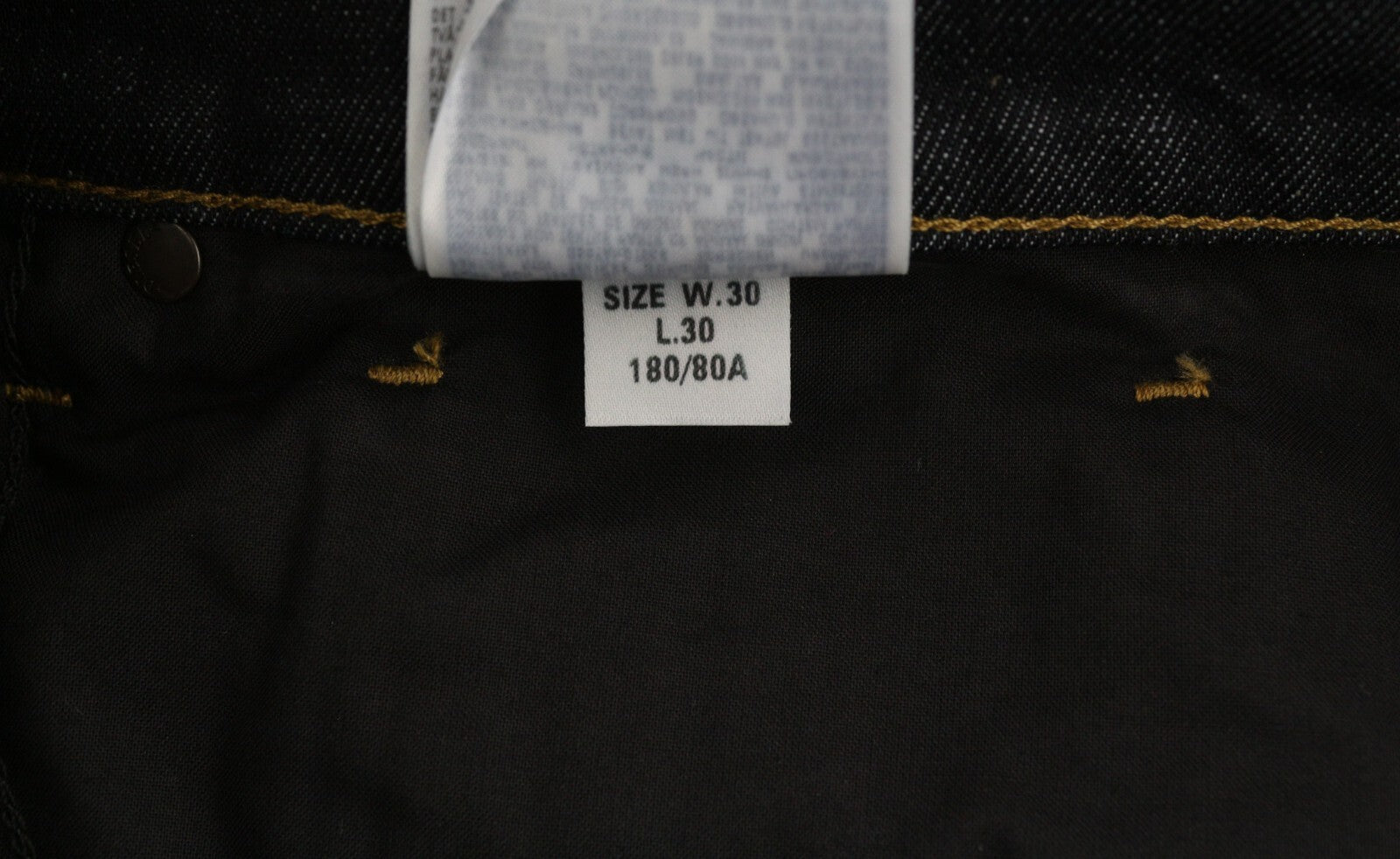 DIESEL D-Fining 009HF Men Jeans W30/L30 Tapered Fit Stretch Button Fly Dark