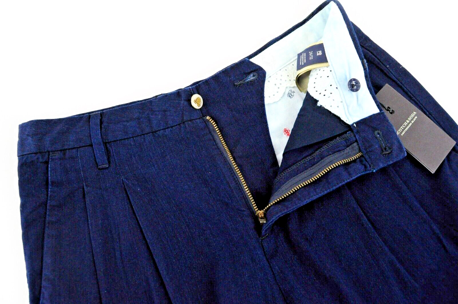 SCOTCH & SODA Women Blue Jeans W26/L32 Loose Fit Cotton Denim Style