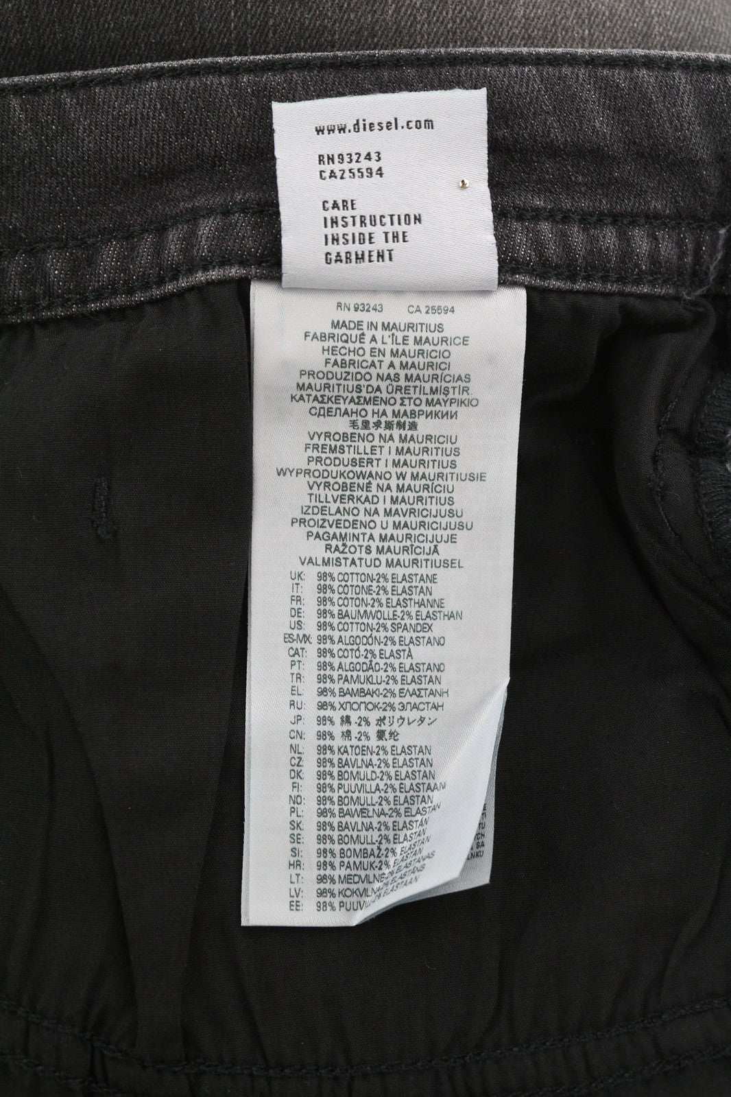 DIESEL Buster RM043 Mens Jeans W36/L32 Tapered Stretchy Button Fly Washed