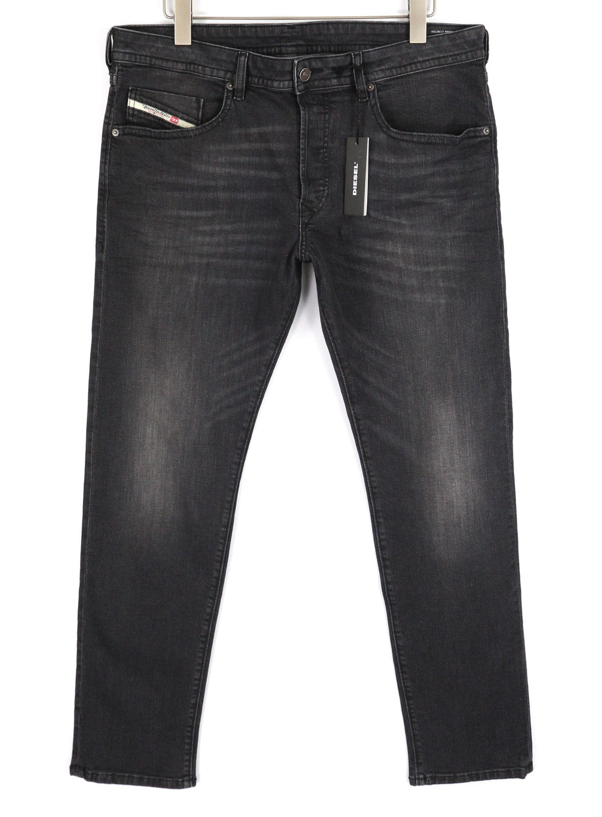 DIESEL Buster RM043 Mens Jeans W36/L32 Tapered Stretchy Button Fly Washed