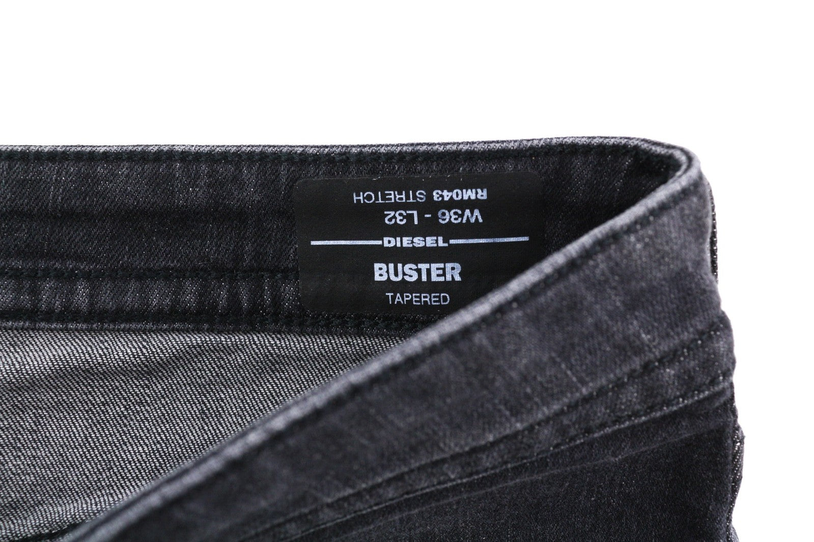 DIESEL Buster RM043 Mens Jeans W36/L32 Tapered Stretchy Button Fly Washed