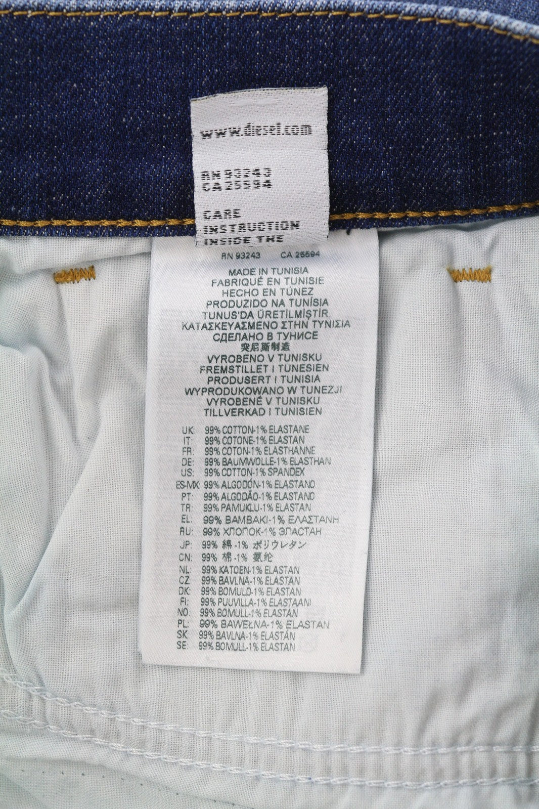 DIESEL 2005 D-Fining 09C72 Mens Jeans W30/L32 Mid Waist Tapered Blue RRP€225