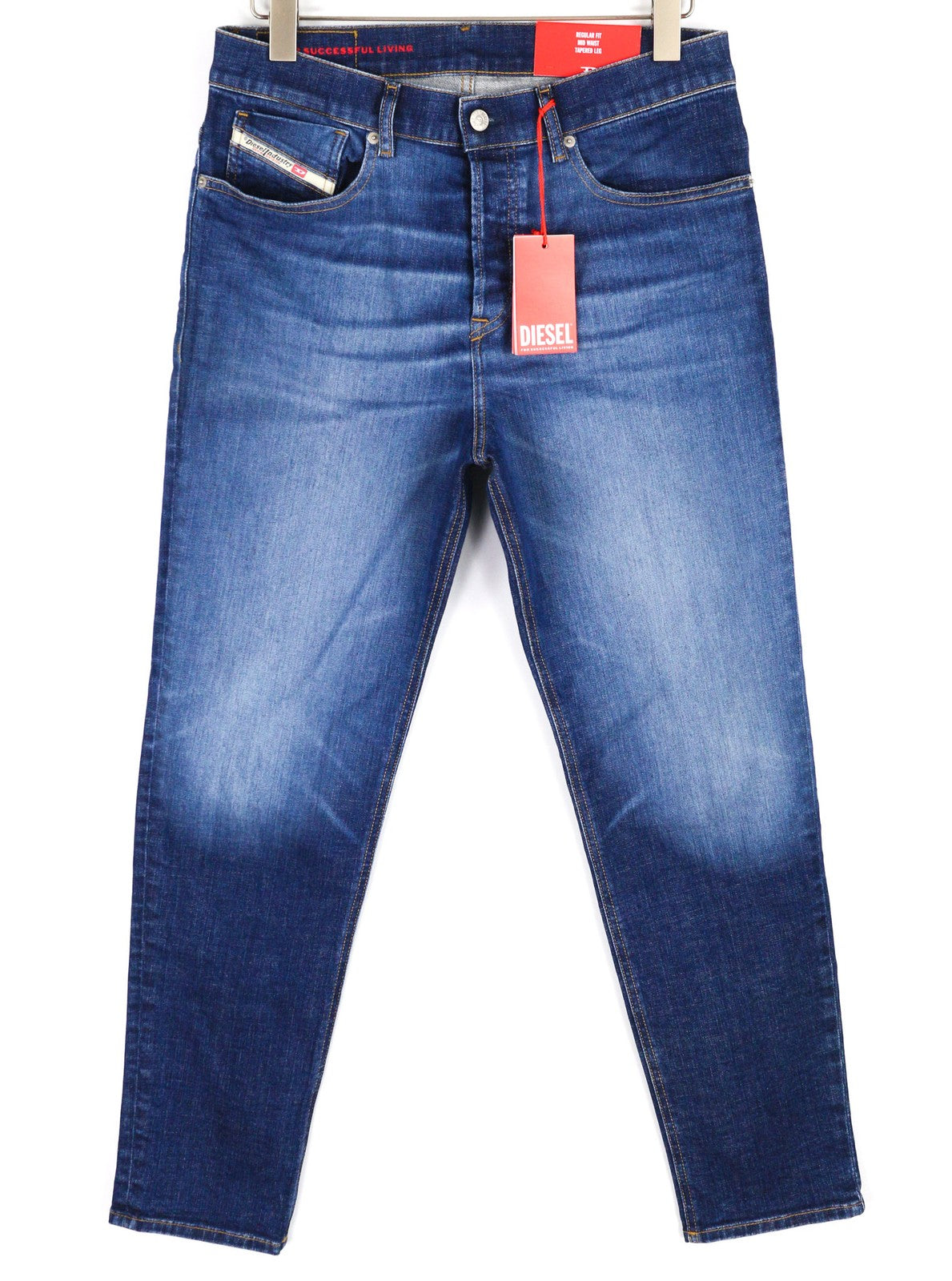 DIESEL 2005 D-Fining 09C72 Mens Jeans W30/L32 Mid Waist Tapered Blue RRP€225