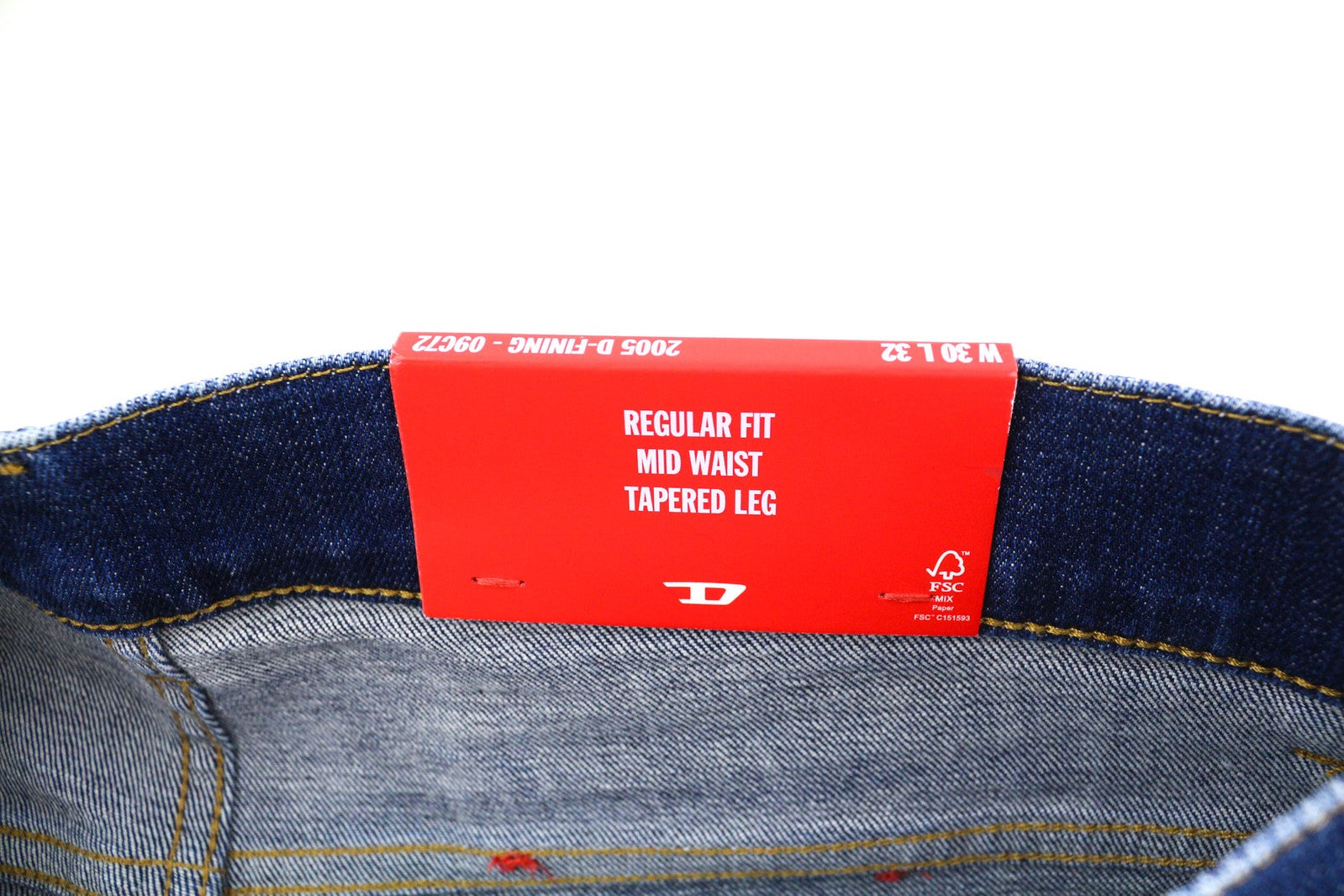 DIESEL 2005 D-Fining 09C72 Mens Jeans W30/L32 Mid Waist Tapered Blue RRP€225