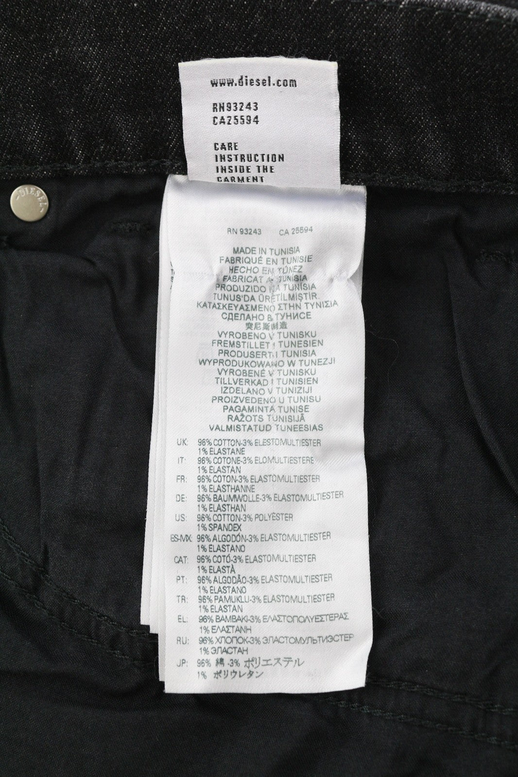 DIESEL 2005 D-Fining RS666 Mens Jeans W34/L32 Mid Waist Regular Tapered Leg