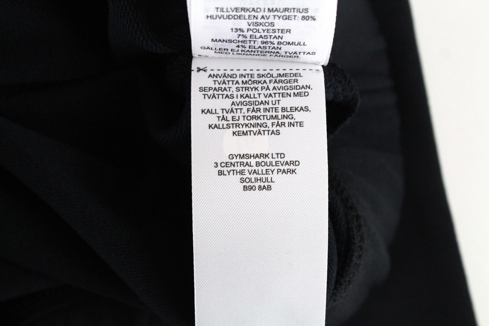 GYMSHARK Women Pipa Half-Zip Sweatshirt S Black Logo Cropped Activewear