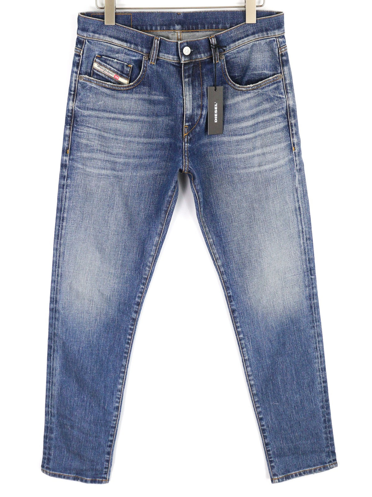 DIESEL D-Strukt-Z 09C61 Mens Jeans W32/L32 Slim Zip Fly Washed Blue RRP€250