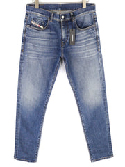 DIESEL D-Strukt-Z 09C61 Mens Jeans W32/L32 Slim Zip Fly Washed Blue RRP€250