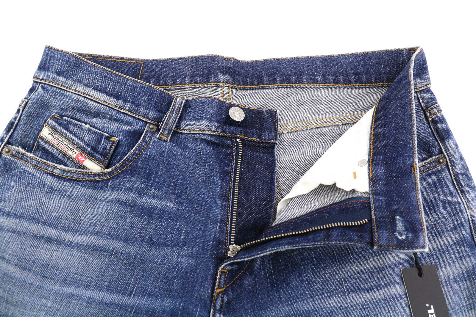 DIESEL D-Strukt-Z 09C61 Mens Jeans W32/L32 Slim Zip Fly Washed Blue RRP€250