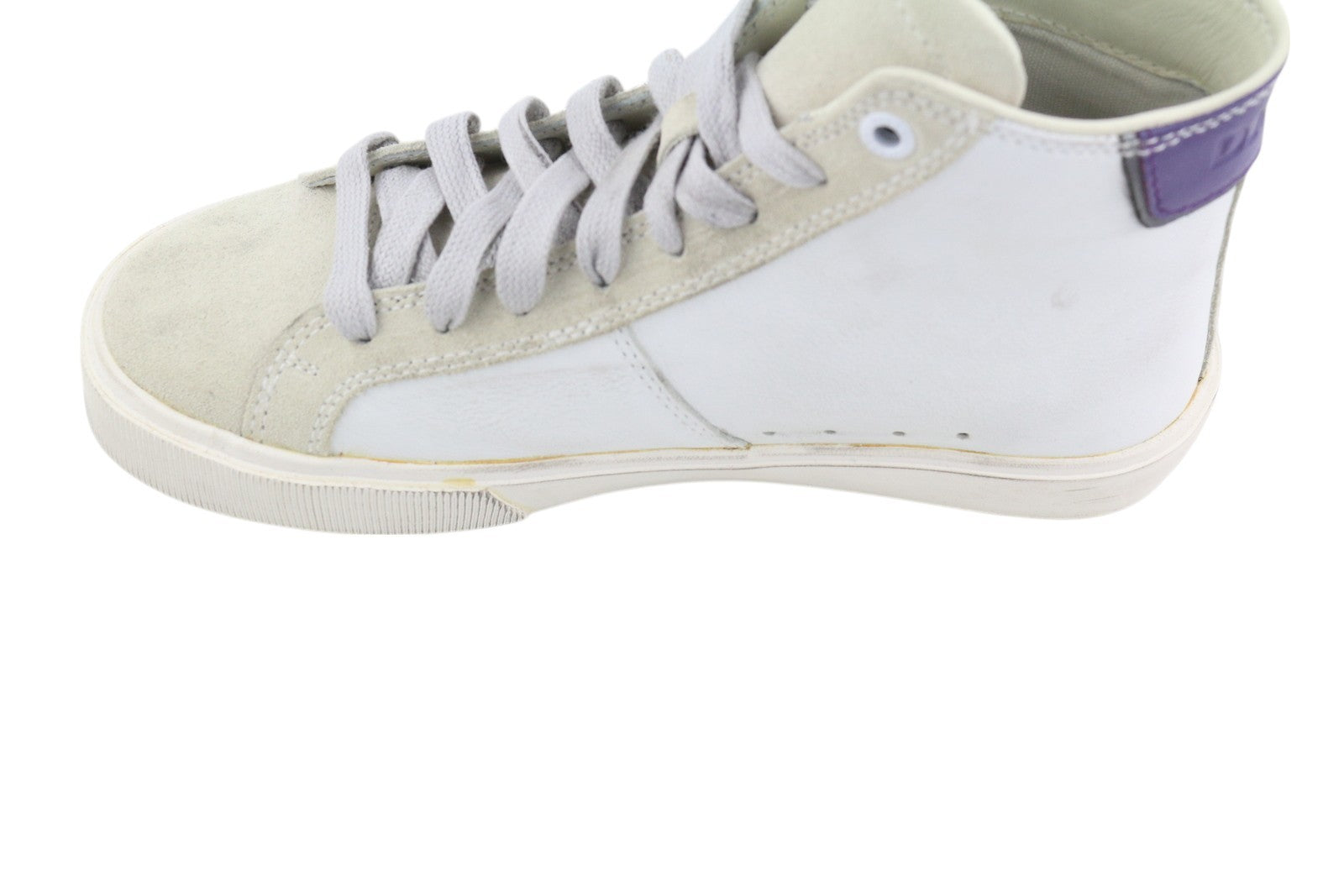 DIESEL S-Mydori ML W Women Sneakers EU36 White Leather Mid Top Lace Up RRP€220