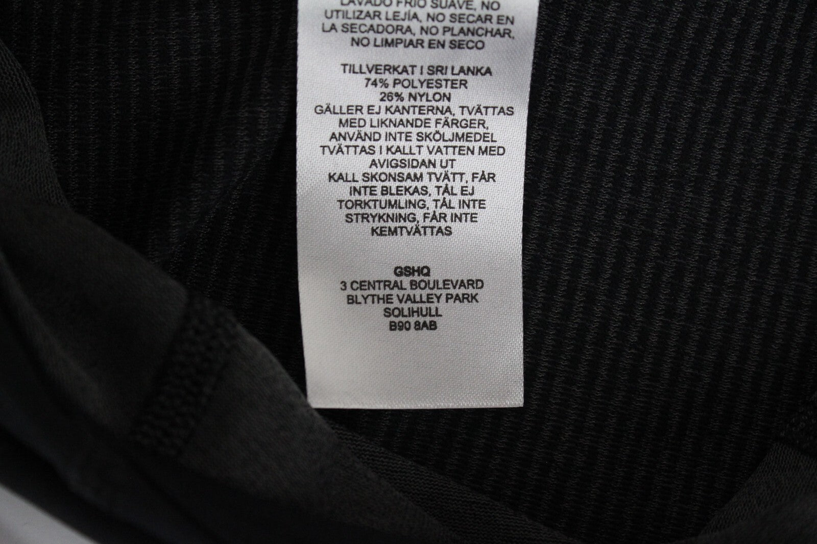 GYMSHARK Women Black Hoodie S Pullover Activewear Long Sleeve with Logo