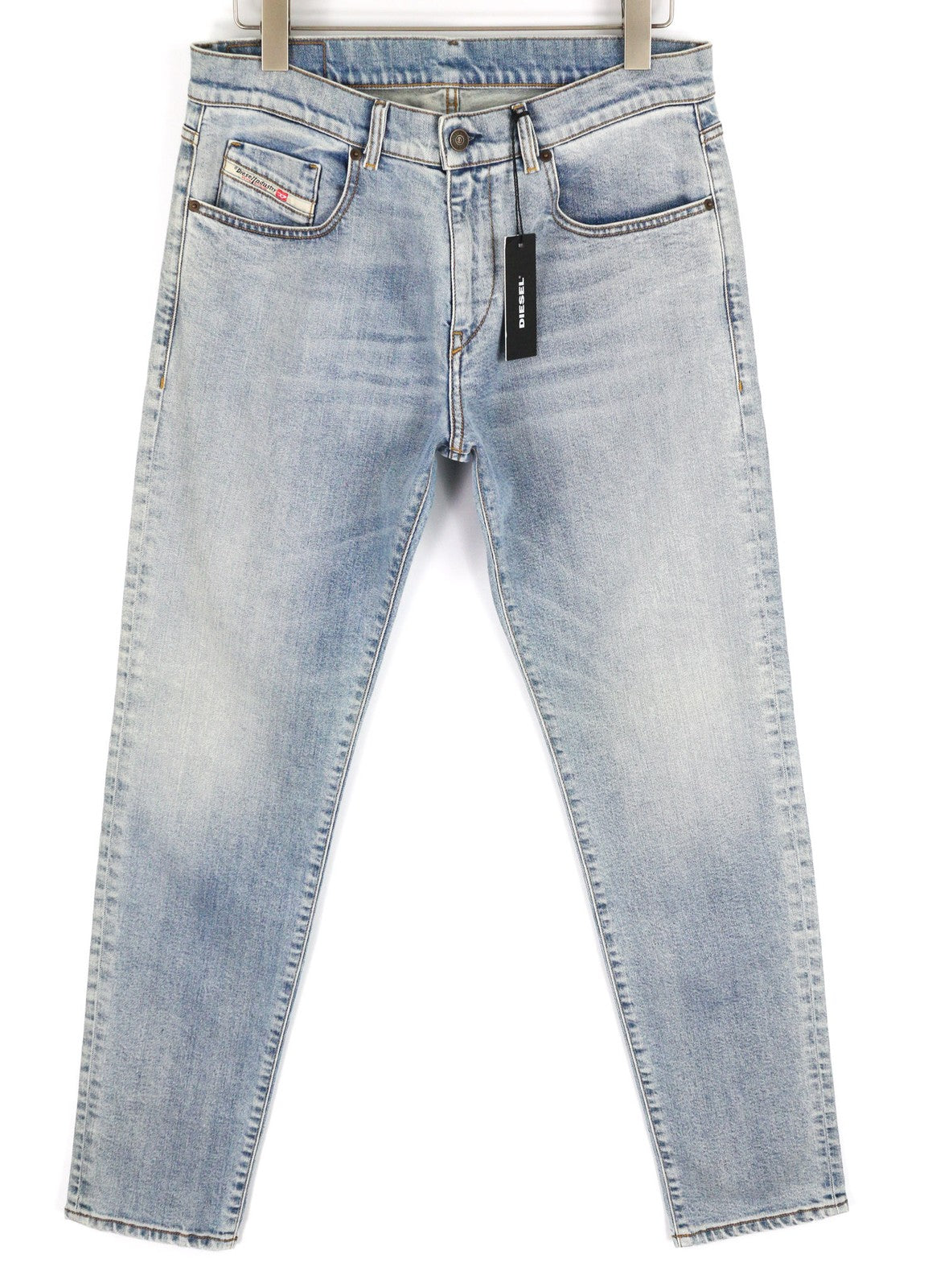 DIESEL D-Strukt-Z 09C62 Mens Jeans W32/L32 Slim Zip Fly Washed Blue RRP€195