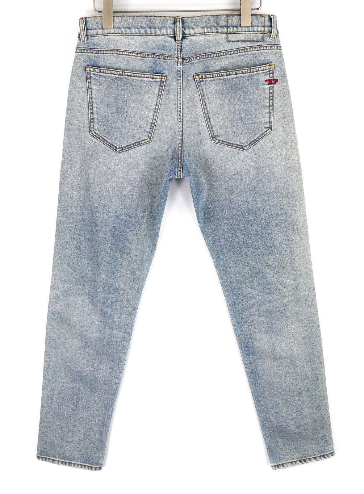 DIESEL D-Strukt-Z 09C62 Mens Jeans W32/L32 Slim Zip Fly Washed Blue RRP€195