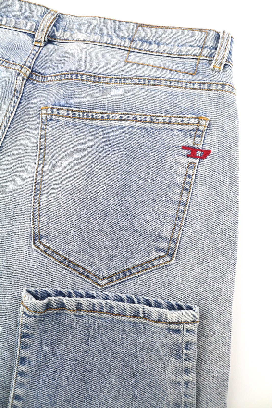 DIESEL D-Strukt-Z 09C62 Mens Jeans W32/L32 Slim Zip Fly Washed Blue RRP€195